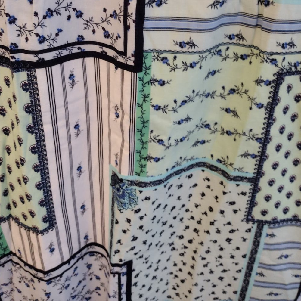 LOFT | TALL LENGTH Patchwork Floral Twist-Cutout Cami Dress - Picture 5 of 16